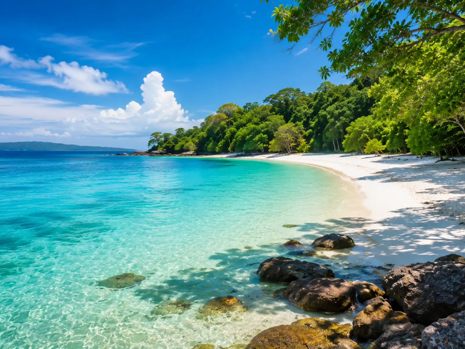 Pantai tropis Pulau Peucang