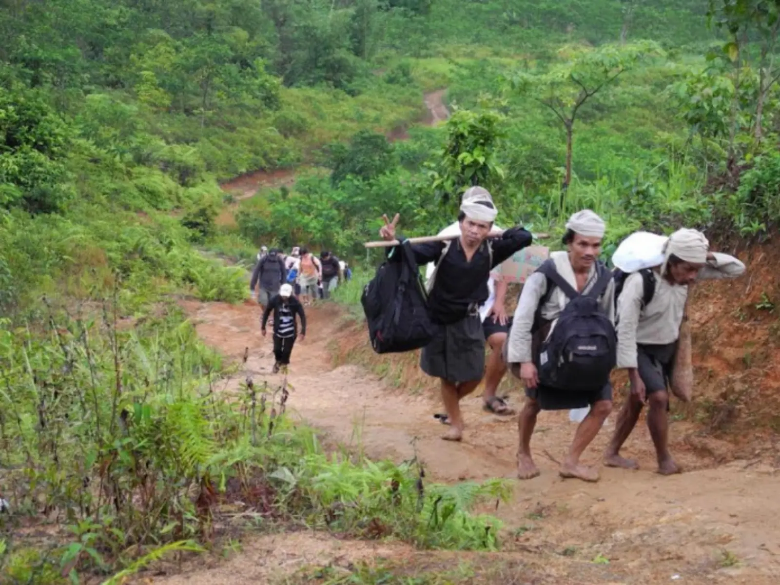 Trekking trail leading to Baduy Luar village
